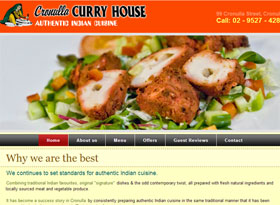 Cronulla Curry House Website